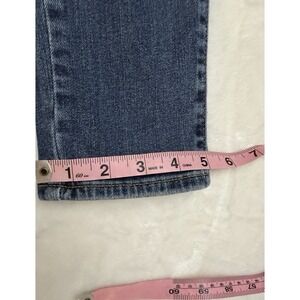 Levis 711 Skinny Jeans Womens 30 Mid Rise Blue Distressed Ripped Stretch Denim